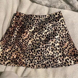 Princess Polly Leopard Print Mini Skirt